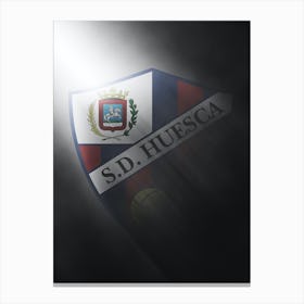 Huesca Spain Football Poster Canvas Print