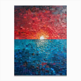 Sunset Over The Ocean 72 Canvas Print