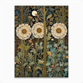 William Morris Daisies In The Woods Canvas Print