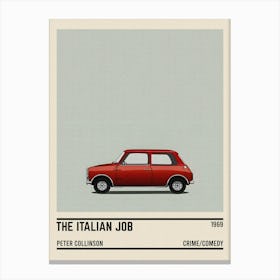 The Italian Job Car Movie Canvas Print