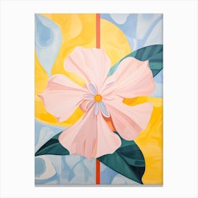 Daffodil 6 Hilma Af Klint Inspired Pastel Flower Painting Canvas Print