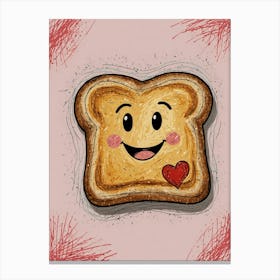 Toast With Love Canvas Print