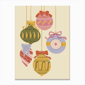 Christmas Ornaments Canvas Print