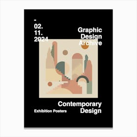 Graphic Design Archive Poster 21 Canvas Print