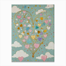 Hearts In The Sky Canvas Print