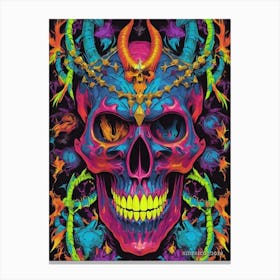 Skull Of Demons Canvas Print