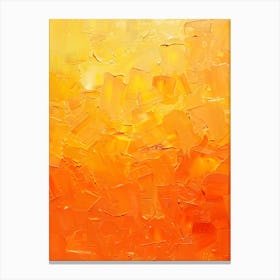 Abstract Orange Sunset Canvas Print