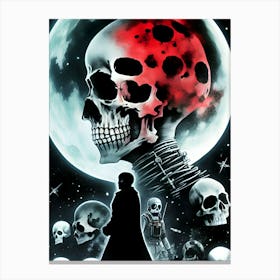 Skeletons And Skulls Canvas Print