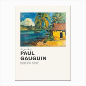 Museum Poster Inspired By Paul Gauguin 1 Canvas Print