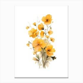 Yellow Flowers 1 Canvas Print