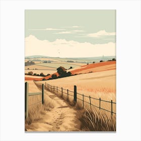 The Ridgeway England 1 Hiking Trail Landscape Canvas Print