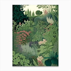 Claude Monet’S Garden, France Vintage Botanical Canvas Print