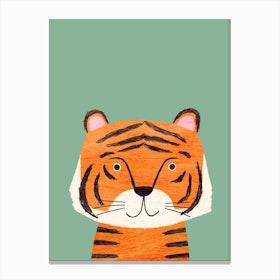 Tiger Green Canvas Print