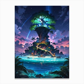 Tree Island Canvas Print