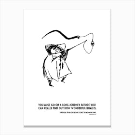 The Moomin Drawings Collection Comet In Moomiland Canvas Print