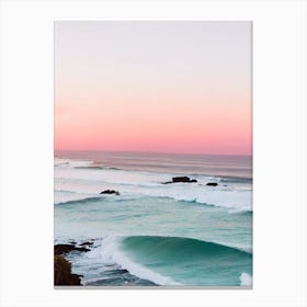 Fingal Head Beach, Australia Pink Photography 1 Canvas Print