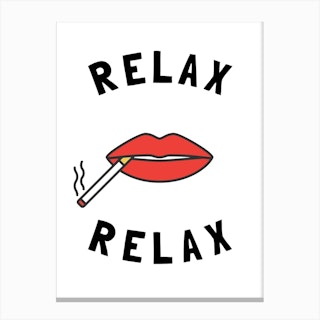 Relax Cigarette Canvas Print