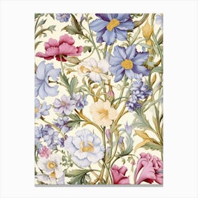 Floral Wallpaper 396 Canvas Print