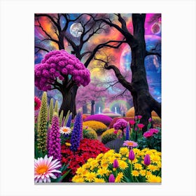 Colorful Flower Garden Canvas Print