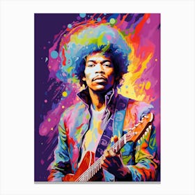 Jimi Hendrix Vintage Portrait 2 Canvas Print