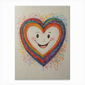 Rainbow Heart 4 Canvas Print