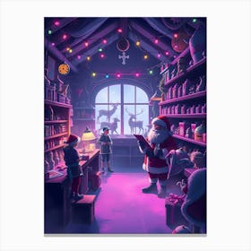 Christmas Shop Canvas Print