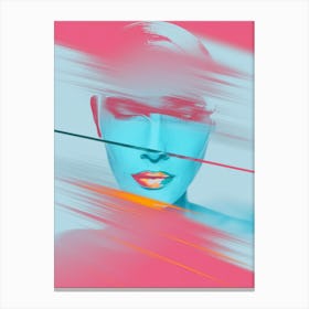 Abstract Portrait Of A Woman 5 Canvas Print