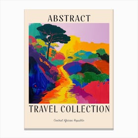 Abstract Travel Collection Poster Central African Republic Canvas Print