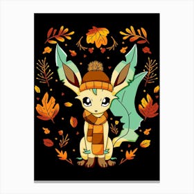 Fall Leafeon Canvas Print
