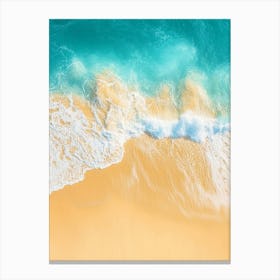 Aerial View Of A Beach 30 Canvas Print