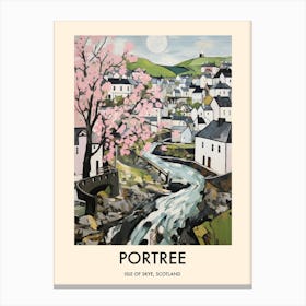 Portree (Isle Of Skye, Scotland) Painting 4 Travel Poster Canvas Print