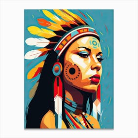 Contemporary Native American Icons Canvas Print