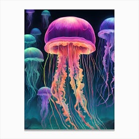 Jellyfish Canvas Art Canvas Print