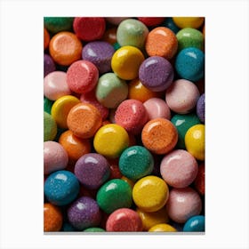 Assorted colored candies 1 Canvas Print