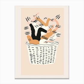 Basket Of Clothes 3 Canvas Print