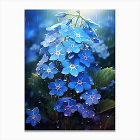 Forget Me Not Wildflower At Dawn (1) Canvas Print