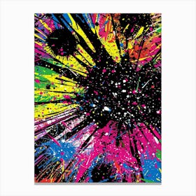 Paint Splatter Canvas Print