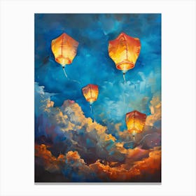 Kites In The Sky Canvas Print