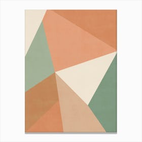 Abstract Geometric - Terracotta 02 Canvas Print