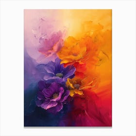 Abstract Flowers 9 Canvas Print