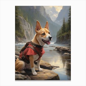 Wolf Dog Explorer Canvas Print