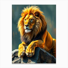 Wild Animal Creative Portrait 92 Canvas Print