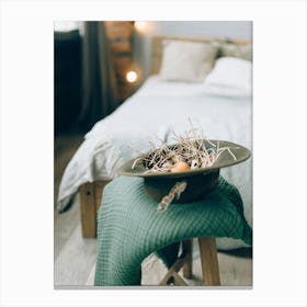 Rustic Bedroom Canvas Print