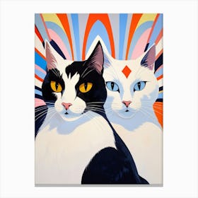 Two Cats 4 Canvas Print