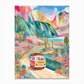 Colorful mountains Road Canvas Print