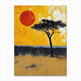 The Africa; A Boho Melody Canvas Print