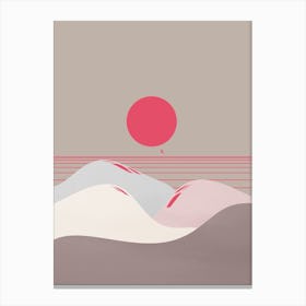 Minimal Sunset 9 Canvas Print
