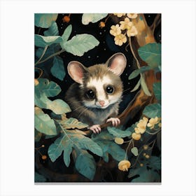 Adorable Chubby Foraging Possum 1 Canvas Print