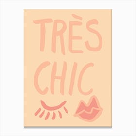 Tres Chic Peach Art Poster_2670670 Canvas Print