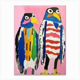 Colourful Kids Animal Art Hawk Canvas Print